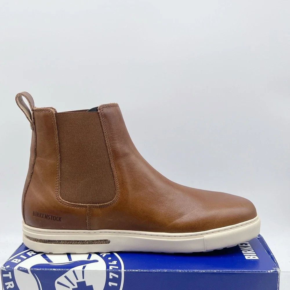 Birkenstock Men's Bend Chelsea Boots Pull On Brown Leather Size US 12 EU 45